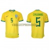 Original Fußballtrikot Brasilien Casemiro 5 Heimtrikot WM 2022 Für Herren